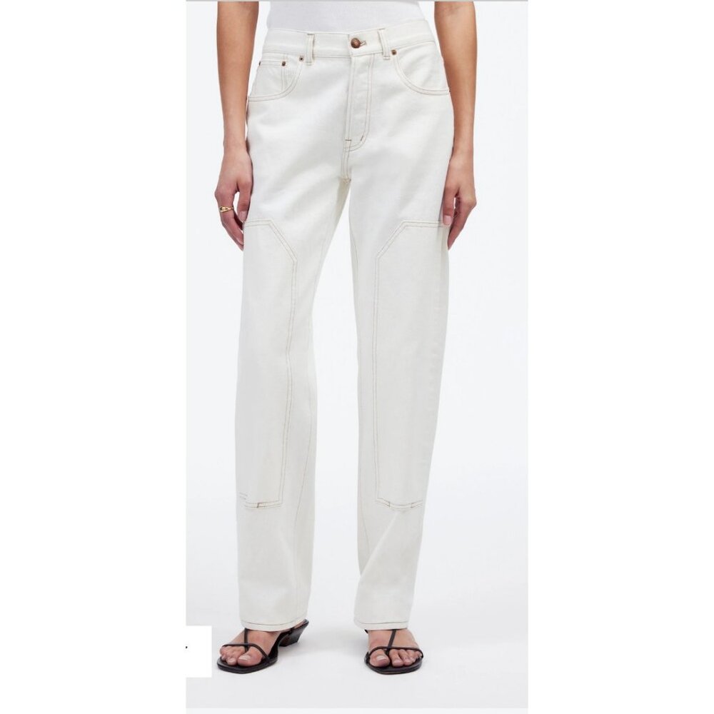 Madewell $148 Womens The Dean Easy Straight Jean Vintage Canvas Size 31
